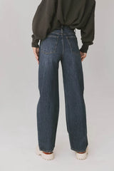 Emiliano Wide Leg Jeans In Dark Wash - Final Sale