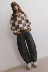 Tucker Checkered Sweater - Final Sale