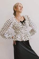 The Velveteen Bow Blouse - FINAL SALE