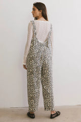 Ziggy Leopard Overalls - Final Sale