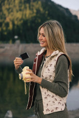 Fletcher Quilted Floral Vest - Final Sale