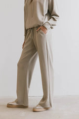Flow State Pants In Taupe - Final Sale