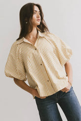 Callum Button Up in Mustard - FINAL SALE