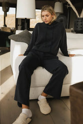 Flow State Pullover Hoodie in Navy - FINAL SALE