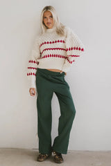 Astrid Track Pants In Green - Final Sale
