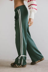 Astrid Track Pants In Green - Final Sale