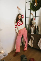 Romero Gingham Pants In Red - Final Sale