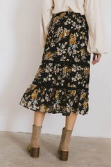 Cindie Tiered Midi Skirt - Final Sale