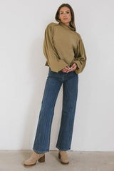 Carsyn Sweater In Khaki - Final Sale