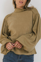 Carsyn Sweater In Khaki - Final Sale