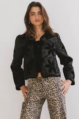 Shelly Quilted Jacket in Black - FINAL SALE