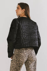 Shelly Quilted Jacket In Black - Final Sale
