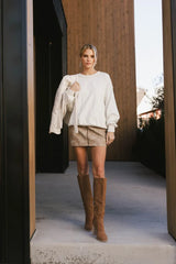 Elara Crew Neck Sweater - Final Sale