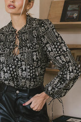 Isolde Printed Blouse - Final Sale