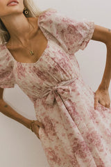 Janie Waist Tie Midi Dress - Final Sale