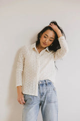 Lockie Lace Button Up In Cream - Final Sale
