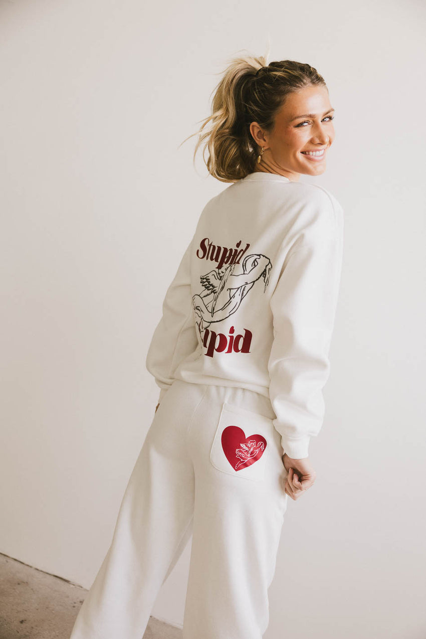 Stupid Cupid Crew Neck Sweater - FINAL SALE