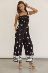 Krista Smocked Jumpsuit - FINAL SALE