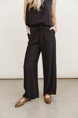 Debbie Wide Leg Pants in Black - FINAL SALE