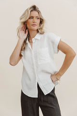 Kepner Pinstripe Top - Final Sale