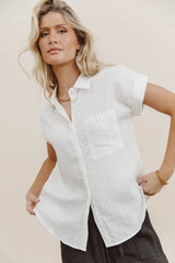 Kepner Pinstripe Top - FINAL SALE