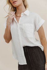 Kepner Pinstripe Top - Final Sale