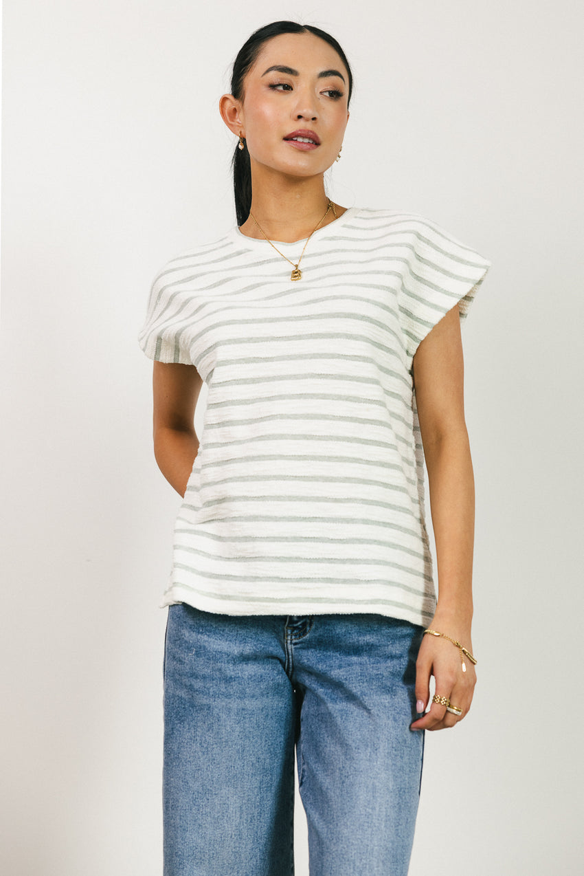 Kaycie Muscle Tee in Grey - FINAL SALE