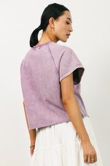 Sierra Cap Sleeve Top In Mauve - Final Sale