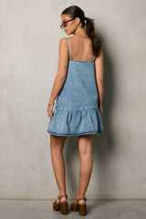 Mardie Denim Mini Dress - Final Sale