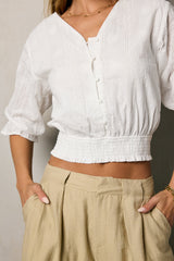 Mary Embroidered Blouse - Final Sale
