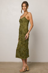 Cyrus Textured Midi Dress - Final Sale