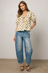 Ronie Peplum Top - Final Sale