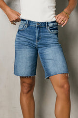 Rebecca Bermuda Shorts In Medium Wash