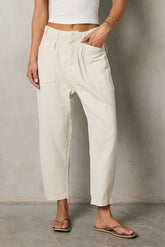 Rosie Tencel Loose Pants in Beige - FINAL SALE