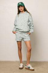 Elora Floral Sweatshirt in Blue - FINAL SALE