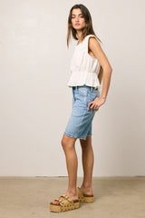 Nori Button Front Blouse - Final Sale