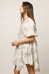 Kellie Abstract Babydoll Dress - Final Sale