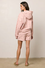 Elora Floral Sweatshirt In Pink - Final Sale