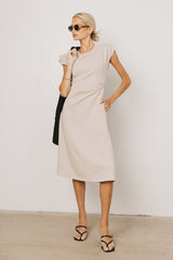 Kyra Midi Dress In Khaki - Final Sale