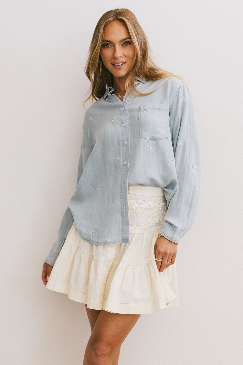 Cody Embroidered Button Up - FINAL SALE