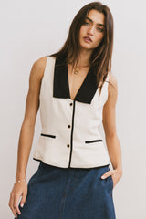 Linda Collared Vest - FINAL SALE