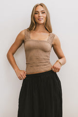 Heartbreaker Cami In Mocha - Final Sale