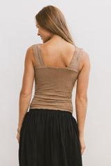 Heartbreaker Cami In Mocha - Final Sale