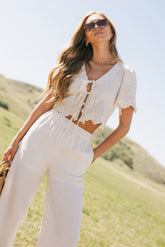 Ollie Embroidered Blouse - FINAL SALE
