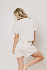 Willa Knit Shorts In Cream - Final Sale