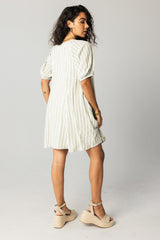 Jenny Striped Babydoll Dress - Final Sale