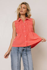 Lea Gingham Blouse - FINAL SALE