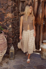 Sharon Plaid Maxi Skirt - FINAL SALE