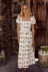 Jayce Embroidered Floral Maxi Dress - FINAL SALE