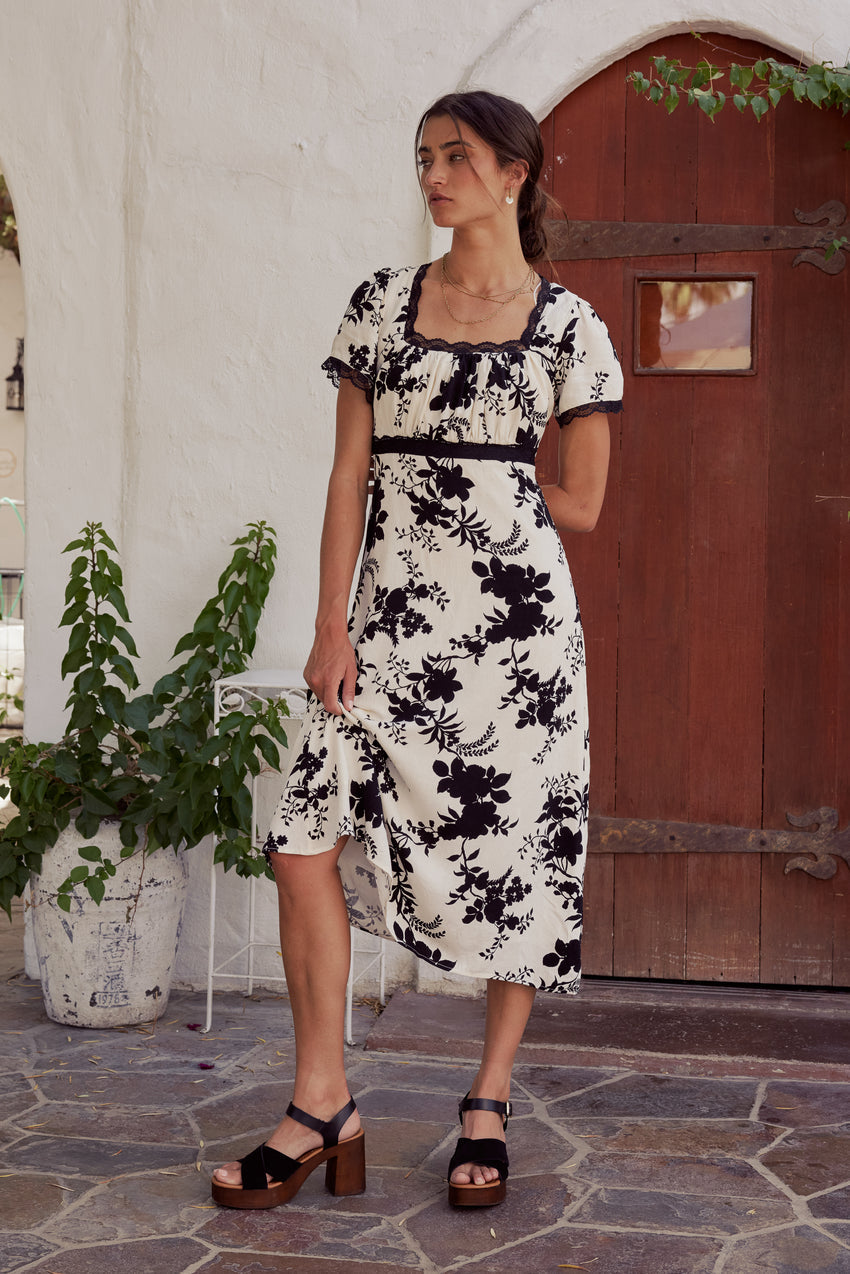 Arian Floral Midi Dress - FINAL SALE